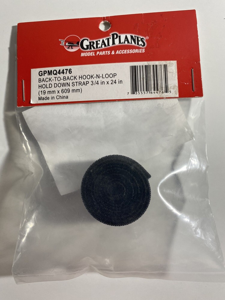 GREAT PLANES HOOK-N-LOOP HOLD DOWN STRAP (3/4" X 24") # GPMQ4476