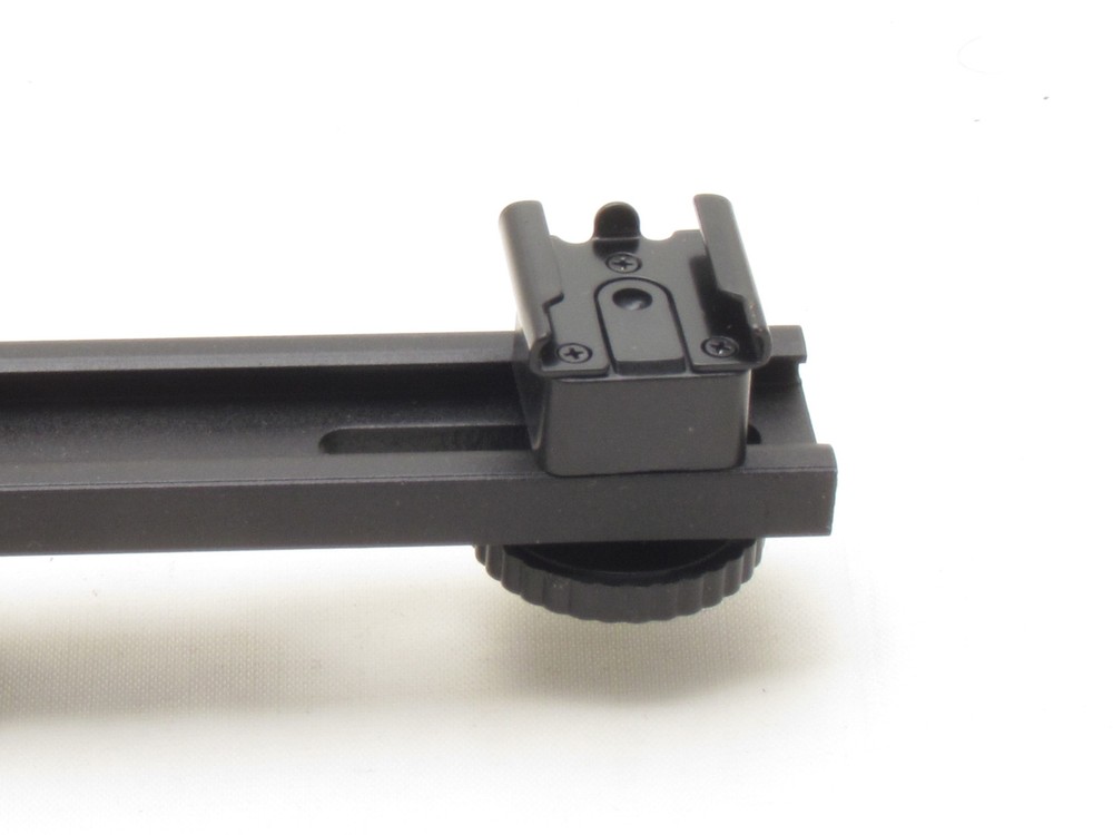 7"Camera Dual Mount Bracket Flash DV LED Light Microphone Hot Cold Shoe Flashgun