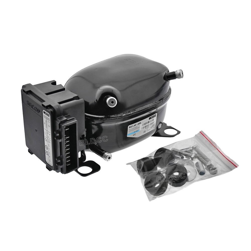 SECOP R134a BD1.4F DC Micro Compressor + DC 12V/24V 101N2040 Controller Unit Kit
