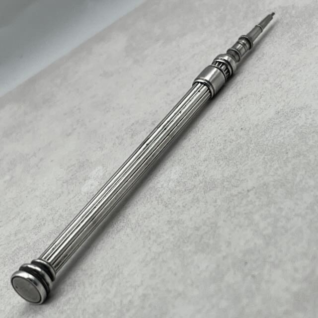 Antique solid sterling silver mechanical extending pencil Sampson Mordan & Co
