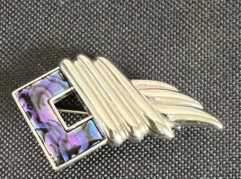 Paua Shell Brooch Butler