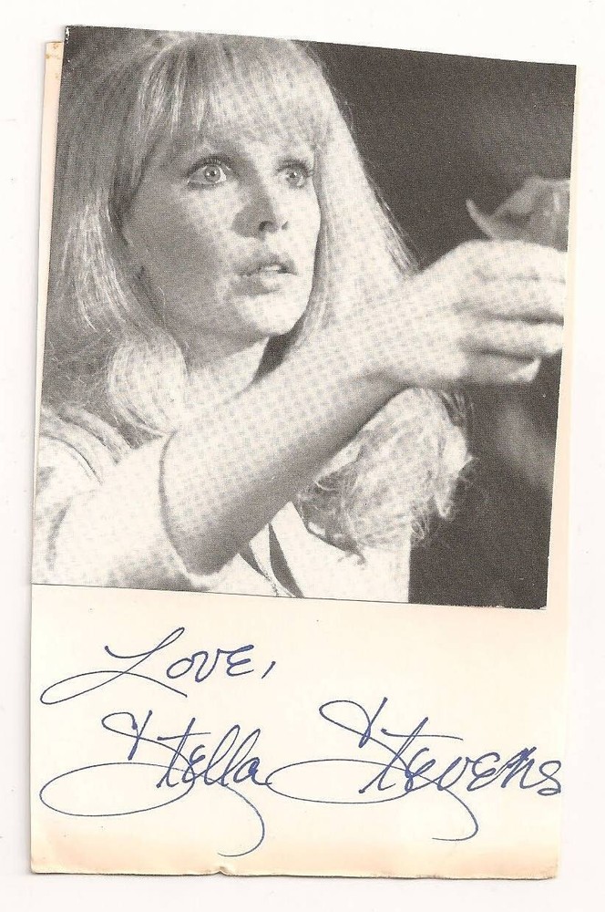 Stella Stevens AUTOGRAPHED 3 1/2" X 5 1/2" Card
