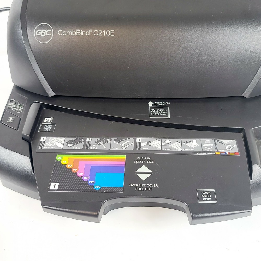 GBC CombBind C210E Guide Right Electric Binder