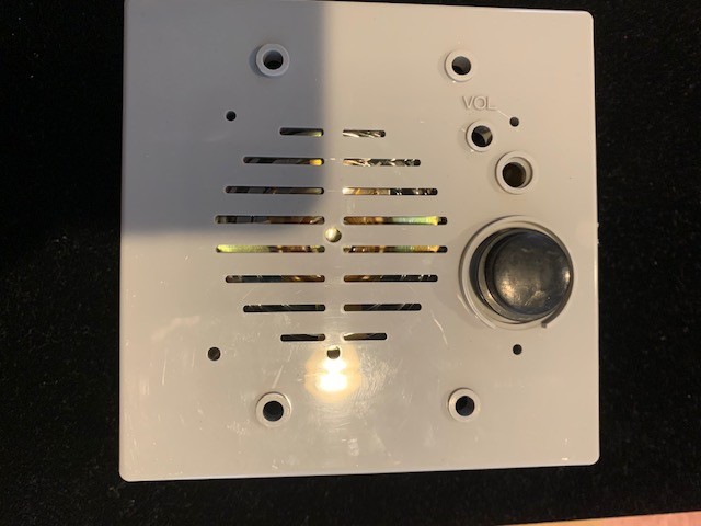 AT&T Intercom Speaker, For Inside Wall, Open Box, By Harris Corp