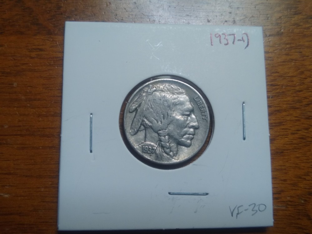 1937-D Buffalo Nickel (VF)