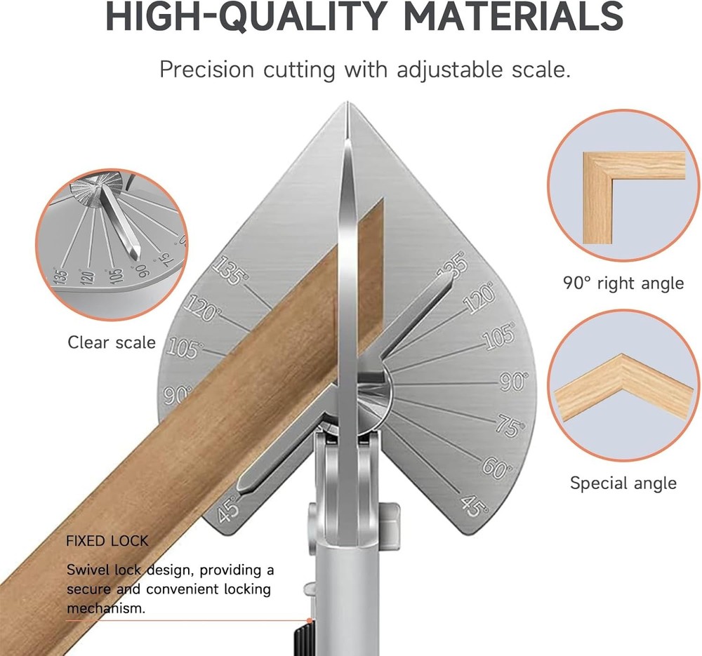 Versatile Miter Shears for Professionals - Adjustable Angles & Safety Features