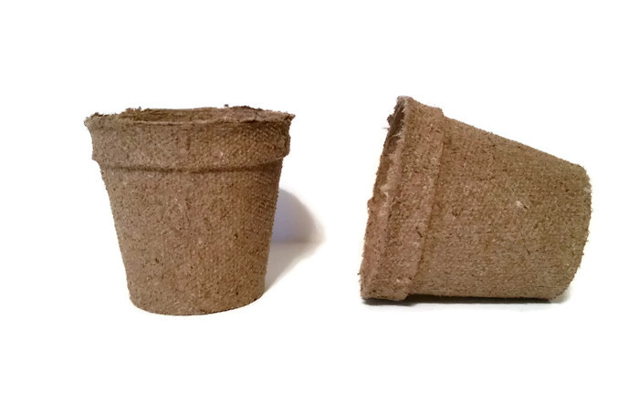 Jiffy 2-1/4 Inch Round Peat Pots, 100 each, Seed Starting, Growing Supplies