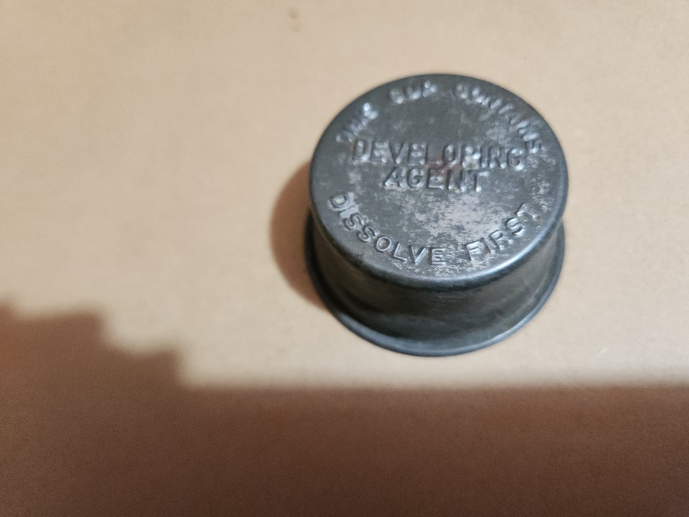 Vintage Developing Agent Cup Metal