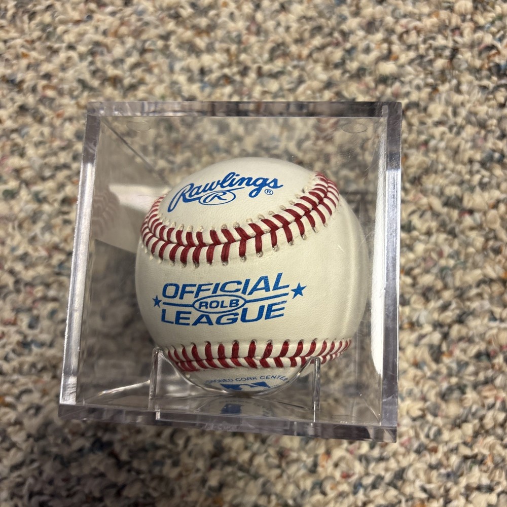 Dom Demeter Autographed Baseball & Case, Phillies