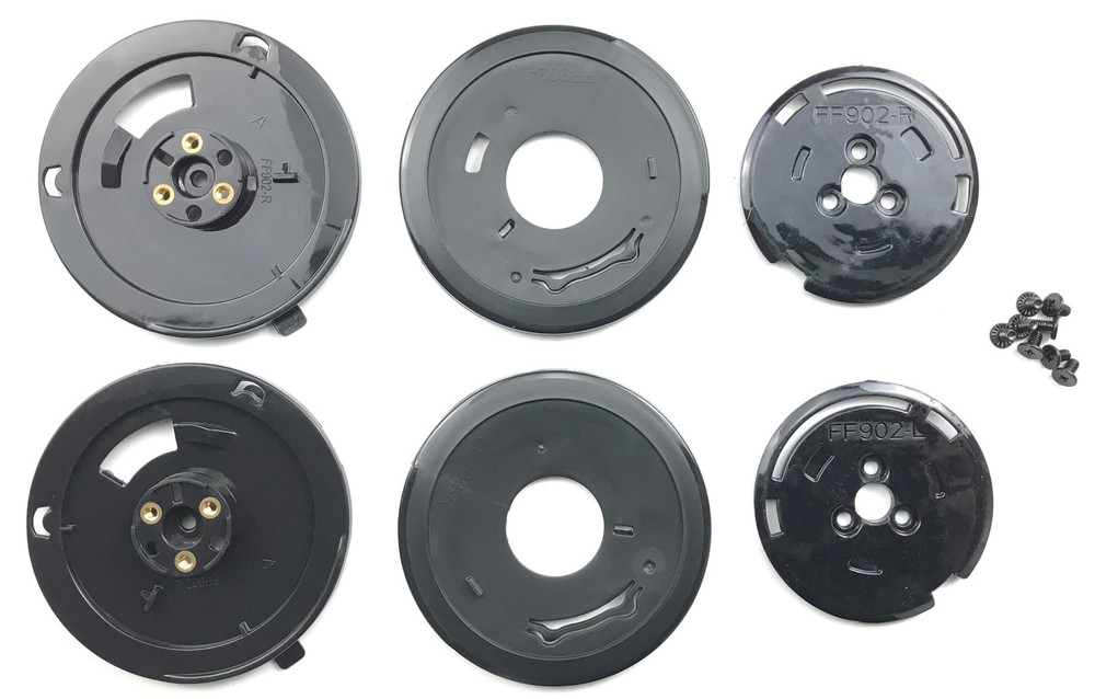LS2 Horizon Helmet Shield Base Plate Kit Black