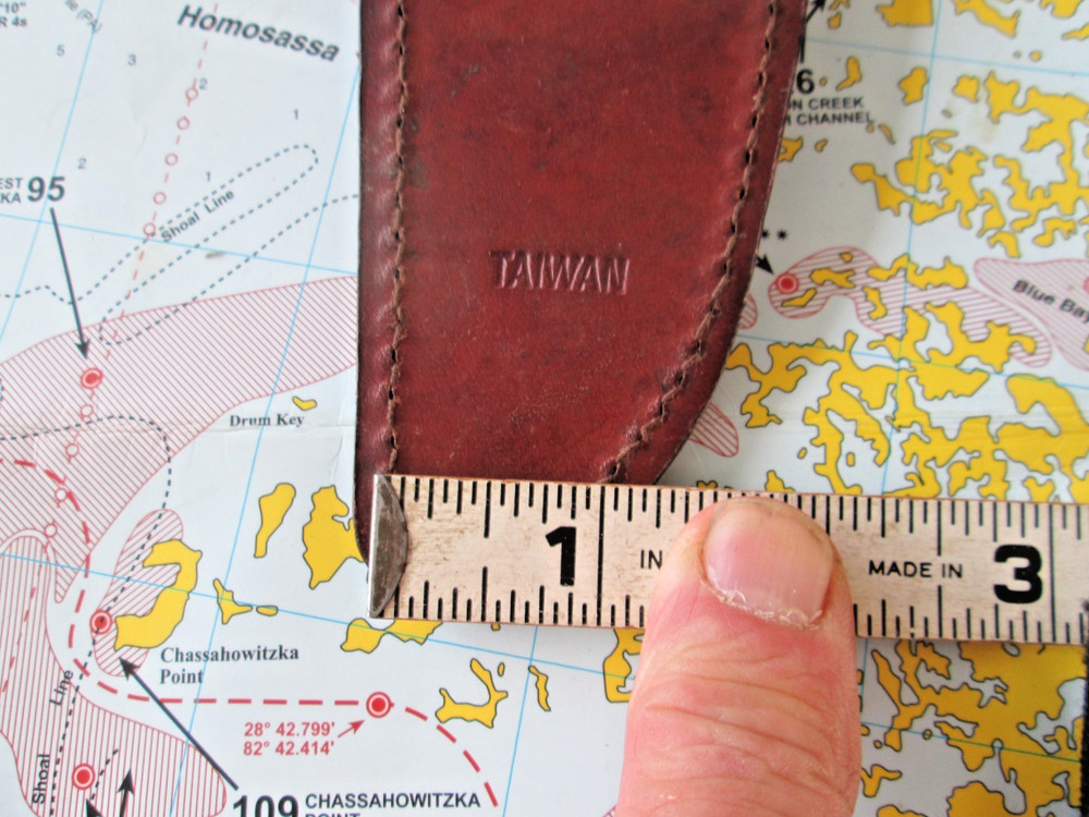 VTG SHARP Leather Fixed Knife Sheath **NO KNIFE**