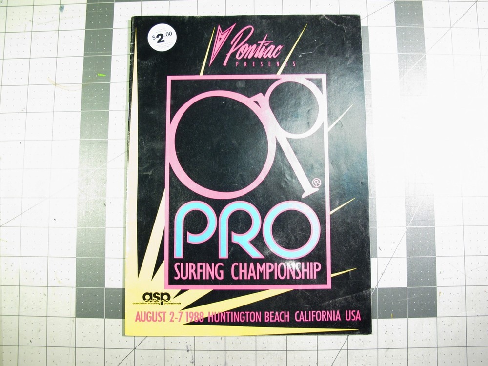 vtg 1980s surf - OP Pro Surf Championship Program  1988