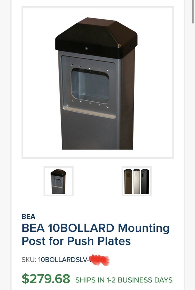 BEA 10BALLARDSLV( ADA Button Post)