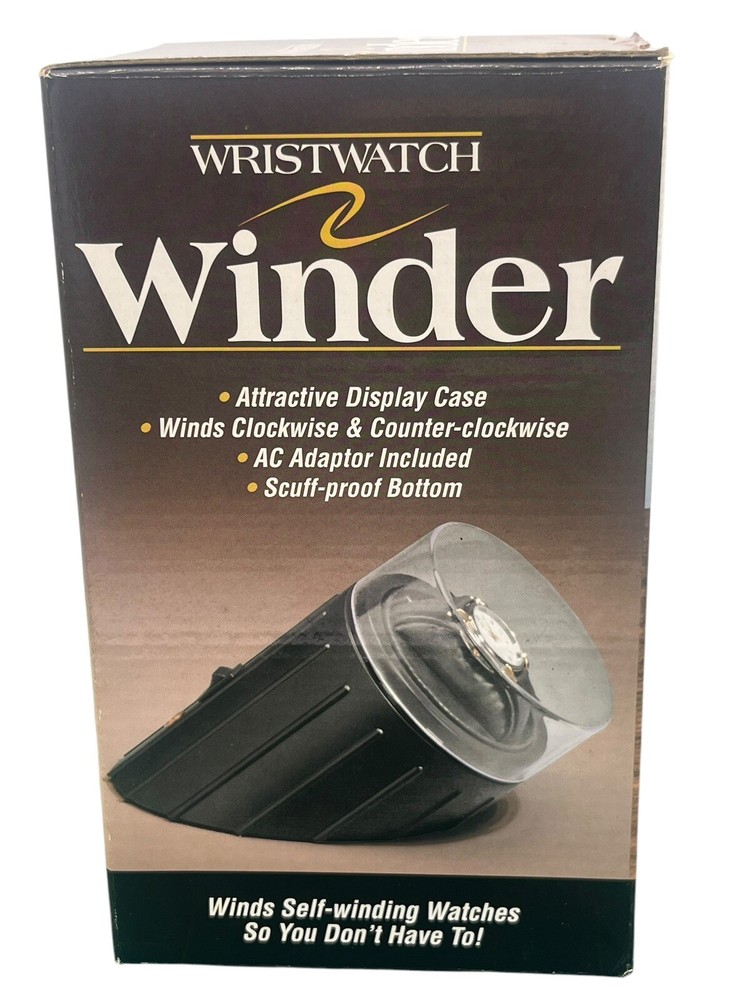 Feldstein Single Wristwatch Winder Display Case Two Direction Winding
