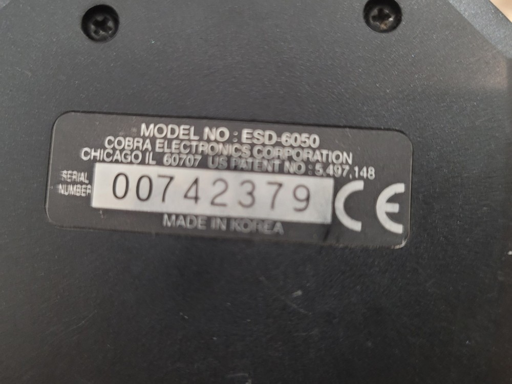 Cobra ESD-6050LE Six Band Radar Replacement Unit ONLY