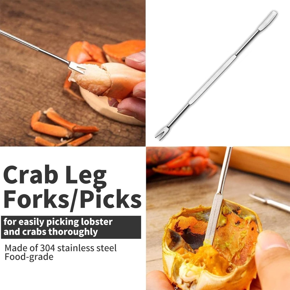 Luvan 33 Pcs Crab Crackers and Tools Set with 4 Leg Crackers, 4 Crab