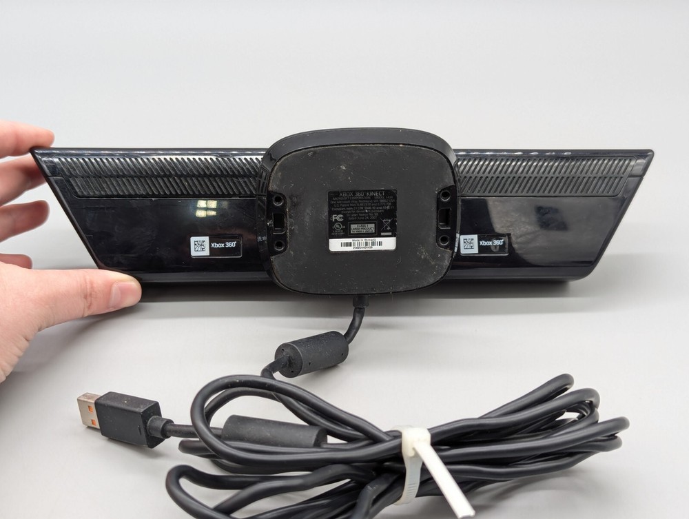 Official Microsoft Xbox 360 Black Kinect Sensor Bar Model 1414 Tested