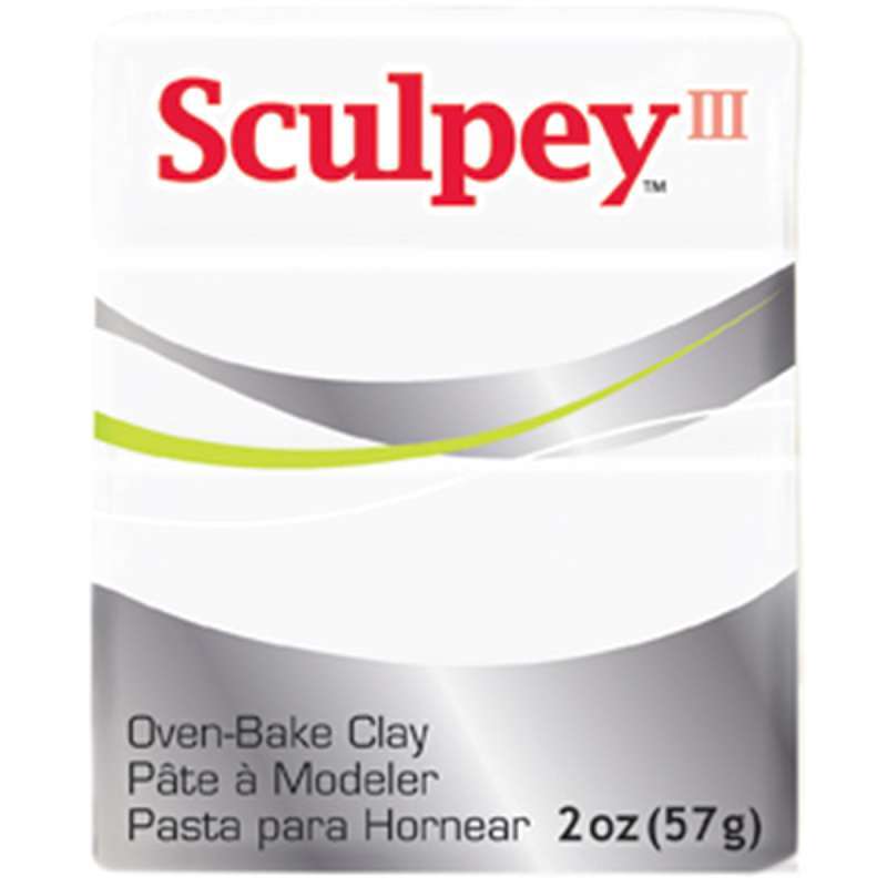 Sculpey III Polymer Clay 2oz White