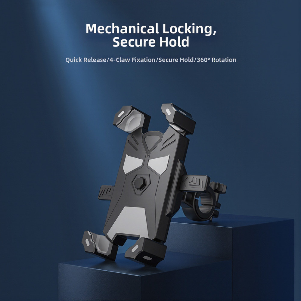 Secure Bicycle Phone Mount for Bumpy Roads - Easy Install No Tools Needed