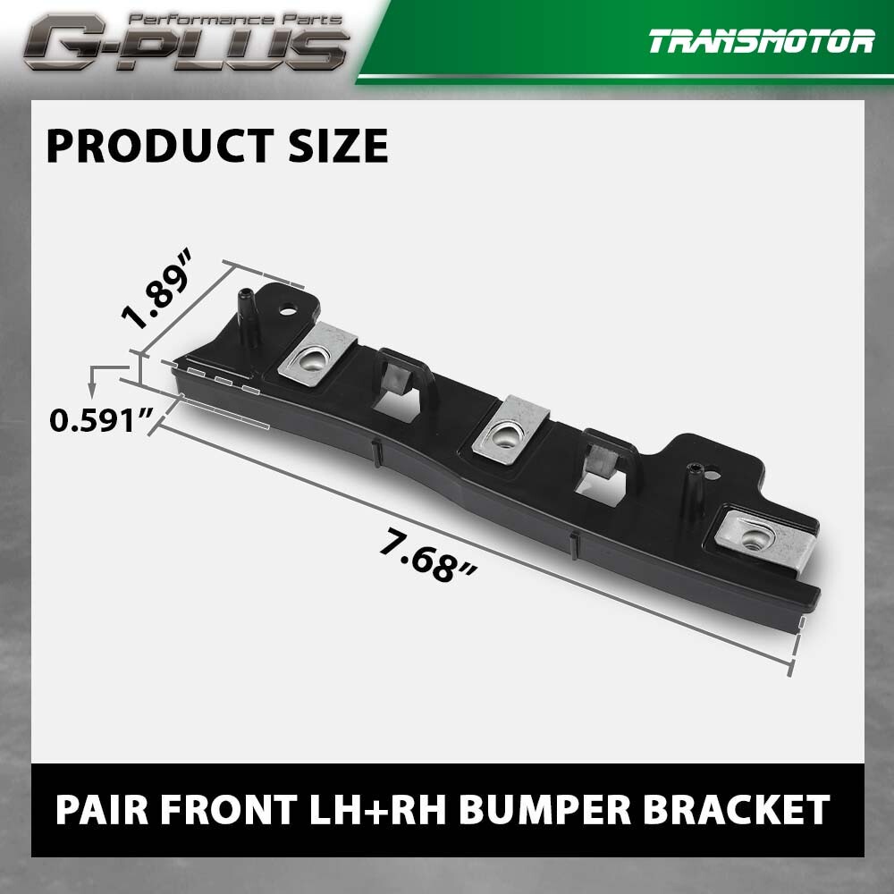 Pair Front LH+RH Bumper Bracket For 2017-2019 Ford Escape Driver&Passenger Side