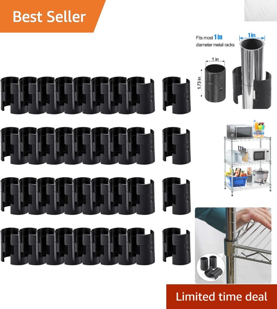 72 Pcs Wire Rack Lock Clips for 1" Posts - Durable Shelf Replacement Solution