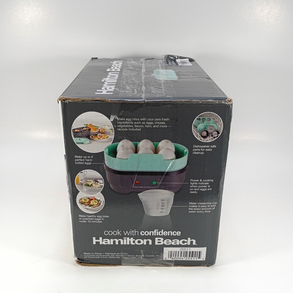 Hamilton Beach Egg Bites Maker With Hard Boiled Egg Maker New Open Box