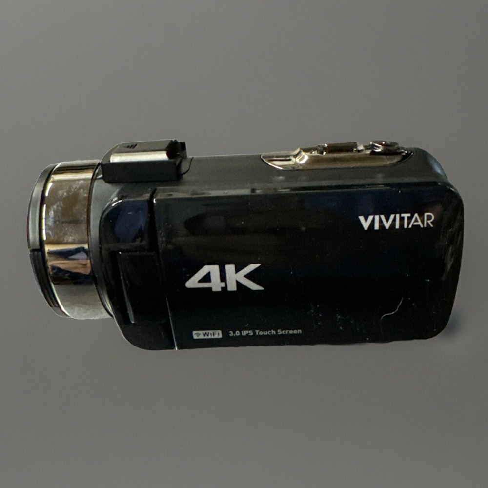 Vivitar DVR4K-BLK Compact Camcorder - Black