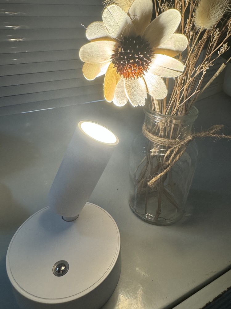 Dimmable LED USB Rechargeable Wall Light Cordless Bedside Lamp Picture Spotlight