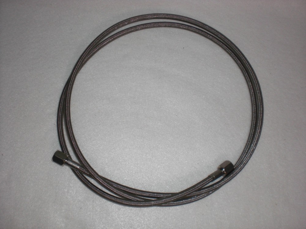 1/4" Braided Stainless ptfe 72" long line , closed loop extractor, Butane 710
