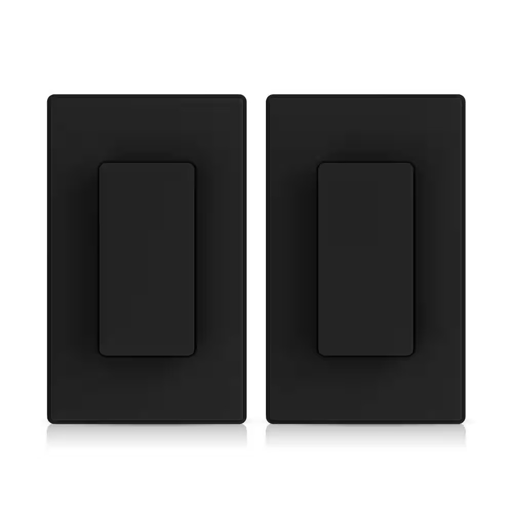 Smart Light Rocker Switch, Single Pole/3 Way, 2.4Ghz Wi-Fi Light Switch Compatib