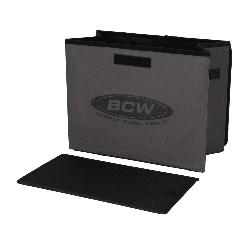 (12) BCW Foldaway Comic Book Storage Box Light-Weight Collapsible Modern/Silver