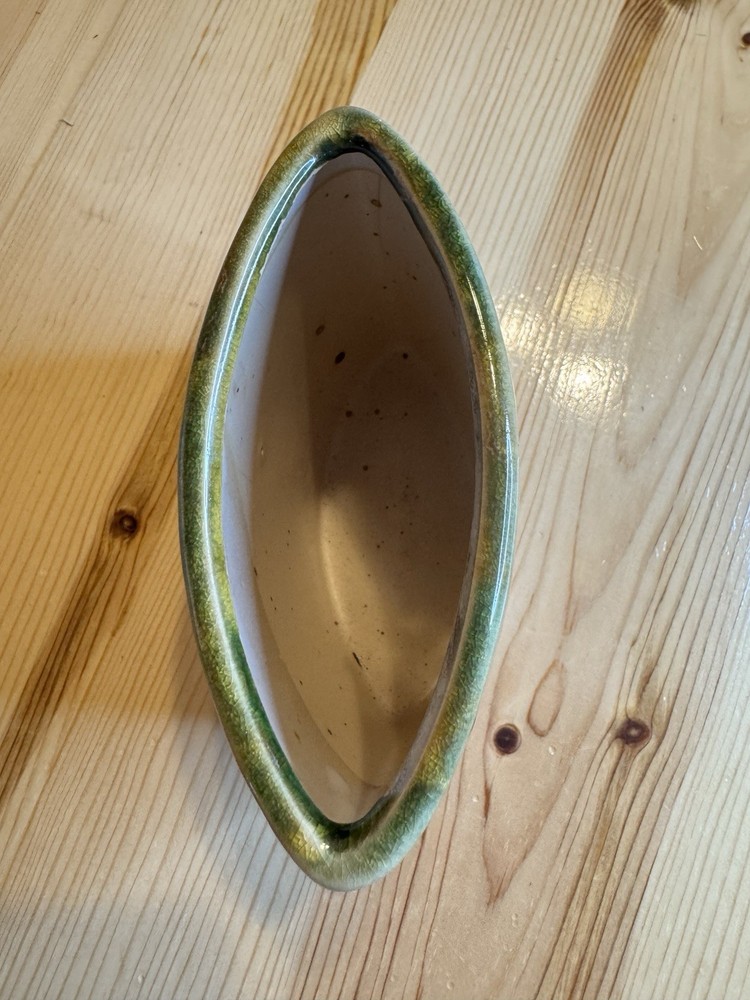 Brown And Green Drip Glaze Small Planter Vase