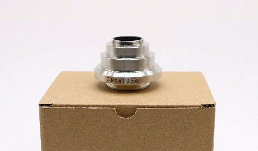 0.55x adjustable C-mount Camera Adapters Relay Lens for Leica Microscope