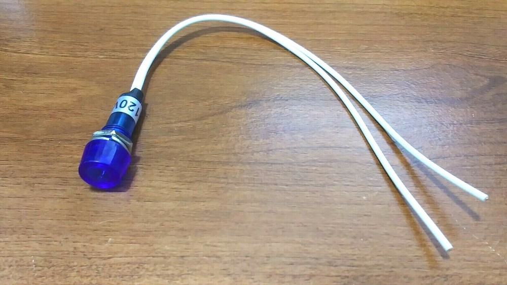 BBT 120 volt AC Waterproof Blue LED High Profile Indicator Light