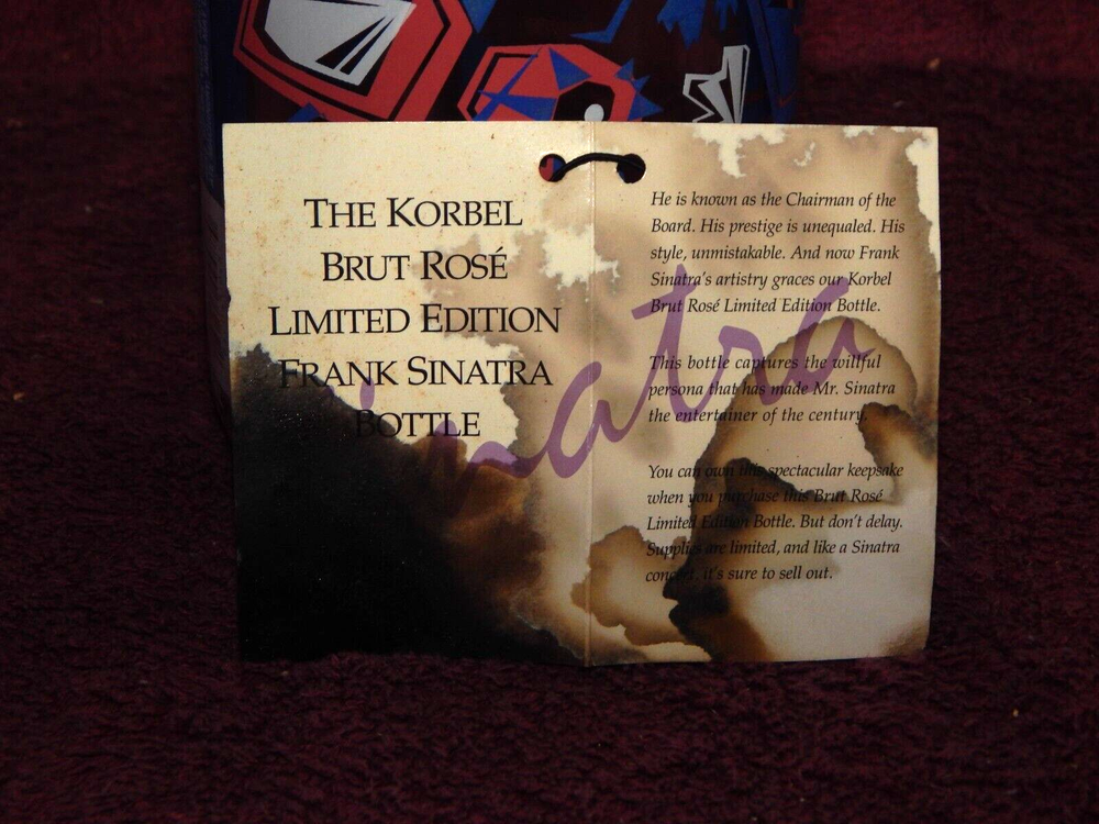 Korbel Limited Edition Frank Sinatra Bottle Empty 1