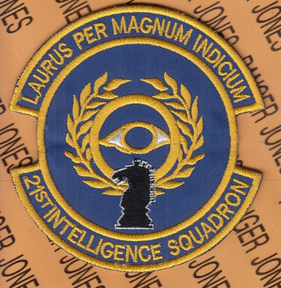 USAF Air Force 21st Intelligence Squadron IS ~4" patch c/e