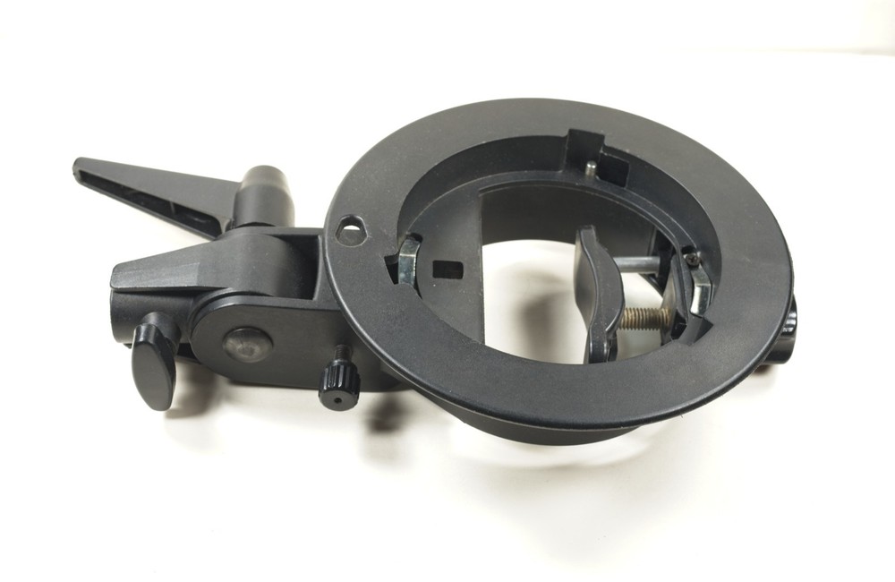 Adjustable Bowens Type S-Mount Bracket Flash Holder for off Camera Flash
