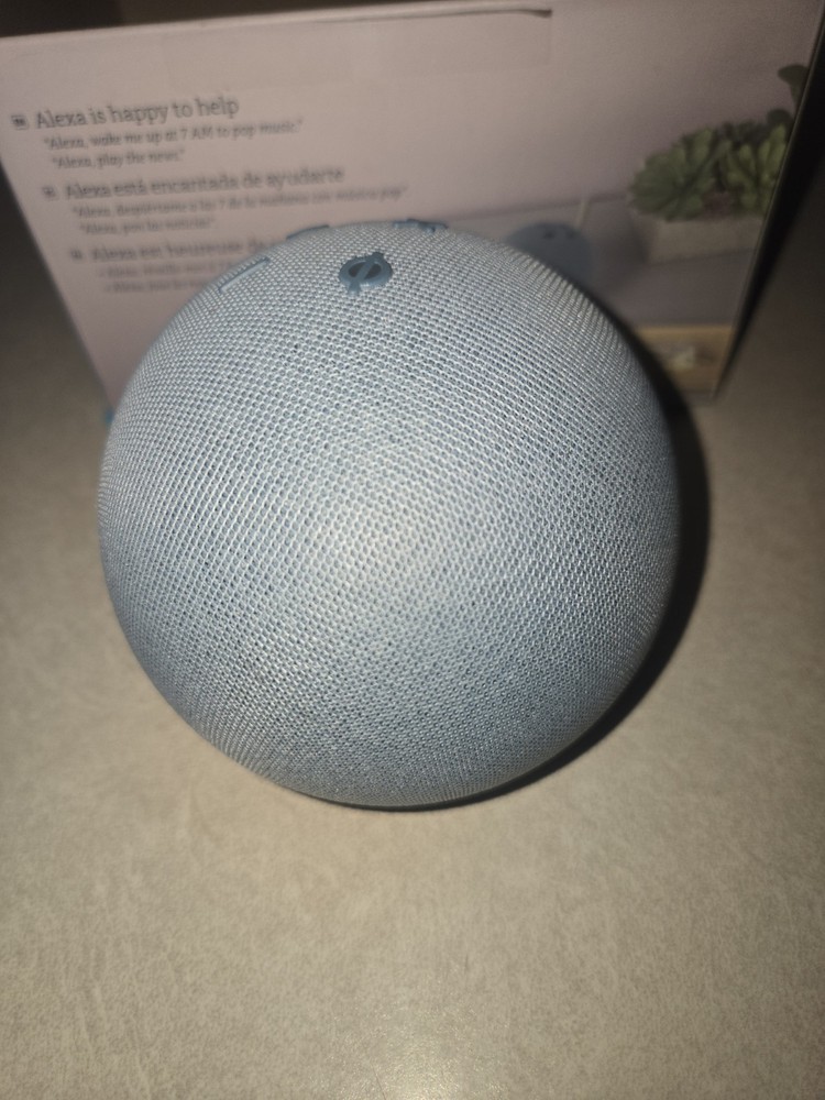 Amazon Echo Dot 4th Generation Smart Speaker Blue Alexa B7W644 NO CHARGER