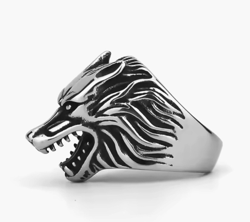 Wolf Viking Ring