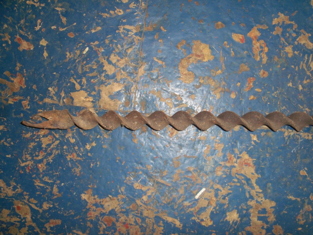 Vintage Mining Auger, Original, 62" in Length
