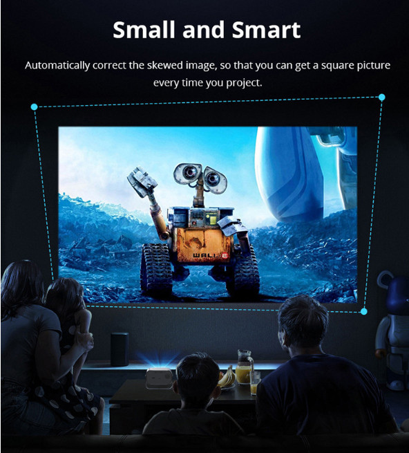 Cloud-based Projector! 720P with 4K decoding support, WiFi + Bluetooth!