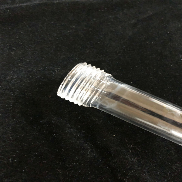 25mm quartz tube one end flat bottom one G32 screw thread,customized