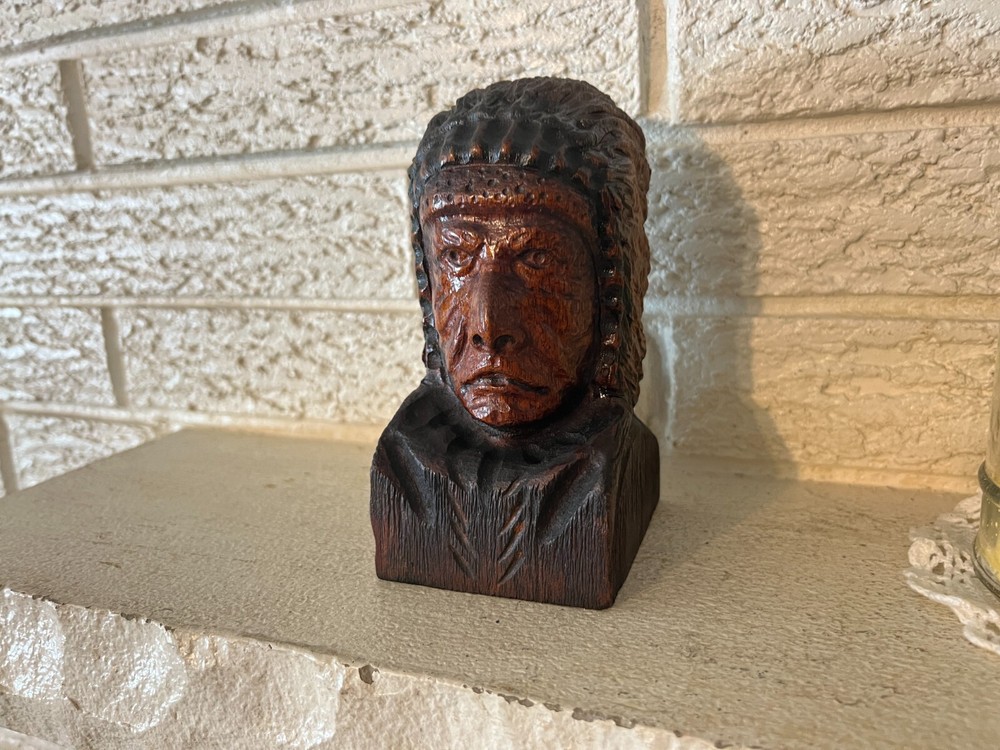 Warrior Chief Native American Indian Bust