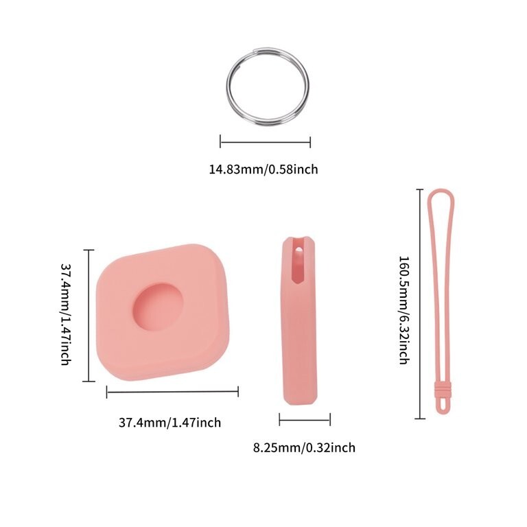For Apple AirTag/Or Small Tracker, Protector case With Key Chain Or Wrist Strap