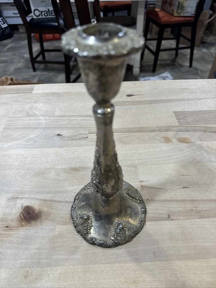 Godinger Silver Plate Candle Stick 8 1/2”