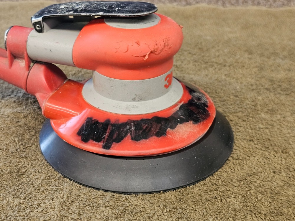3M Vacuum Random Orbital Sander Pneumatic Air Tool 6" Disc Hook Loop Pad 20208