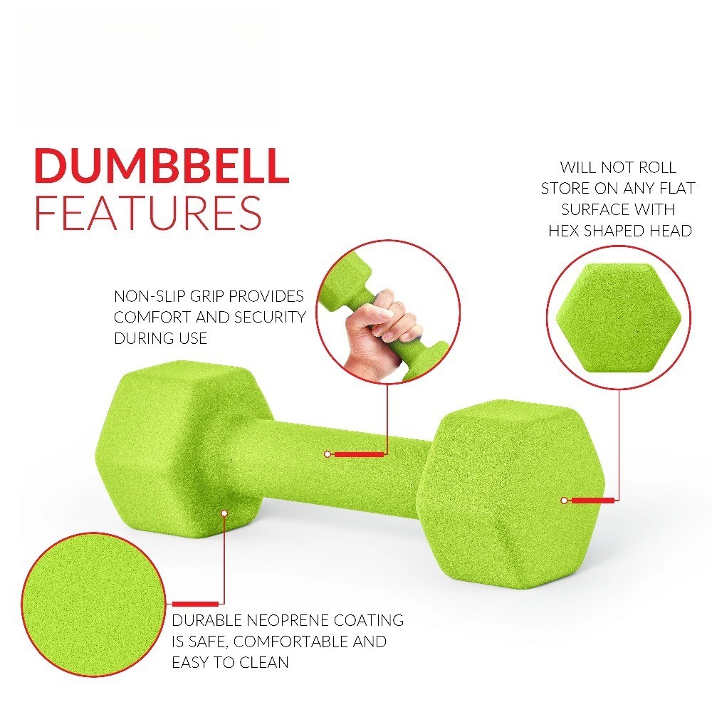 12lb Blue Neoprene Dumbbell, Pair