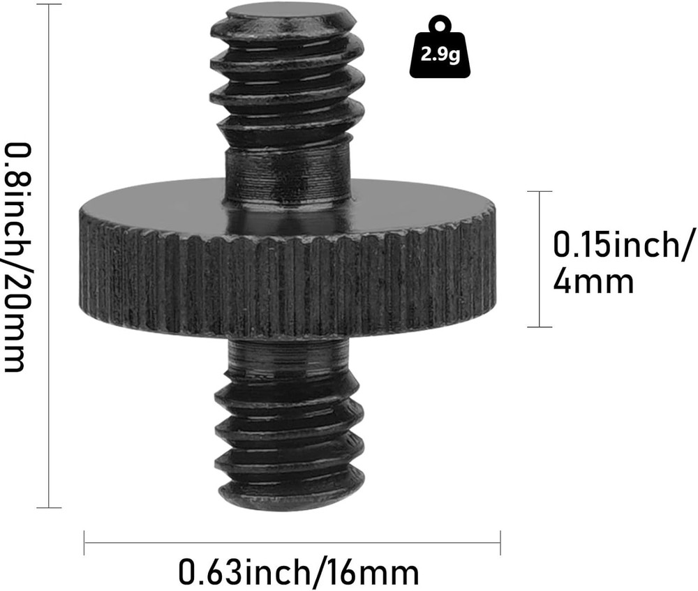 Precision 1/4" Camera Screw Adapter Set – Ensure Steady Mounting anywhere