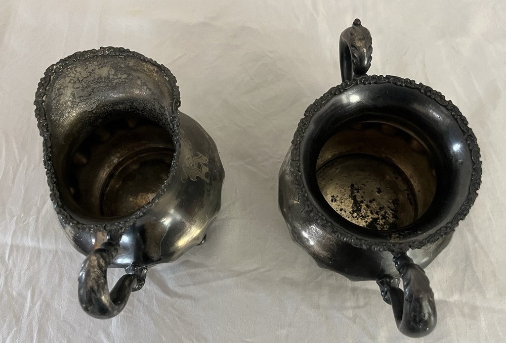 Victorian Sugar Bowl & Creamer #1259