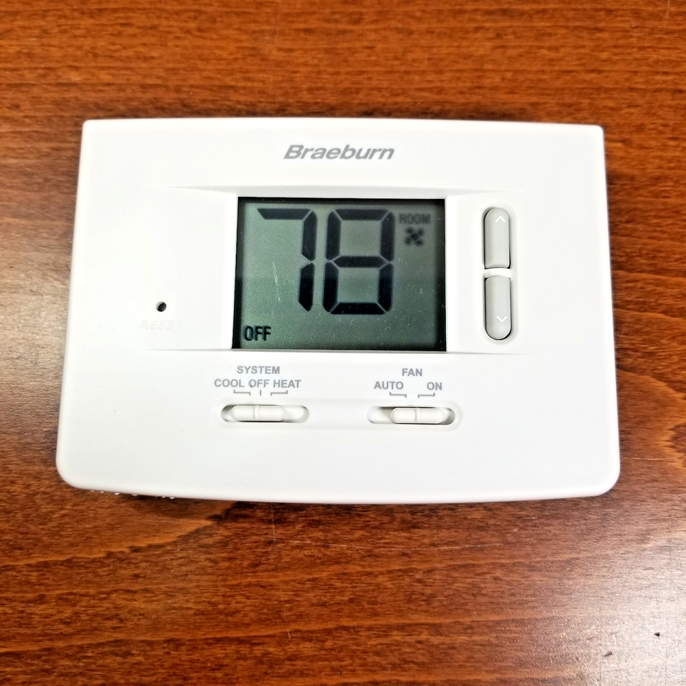 Braeburn 1020 Digital Non-Programmable Thermostat - White